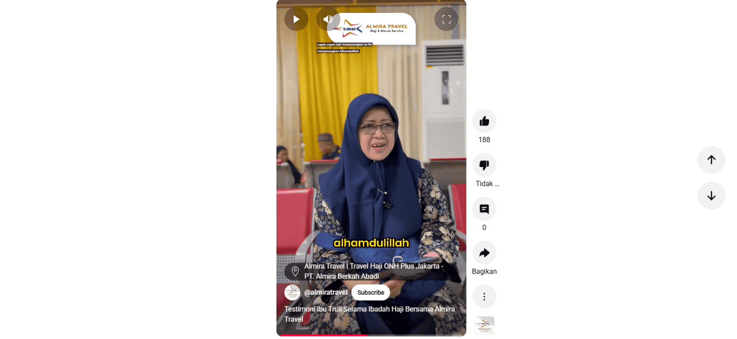 Testimoni Ibu Truli Selama Ibadah Haji Bersama Almira Travel
