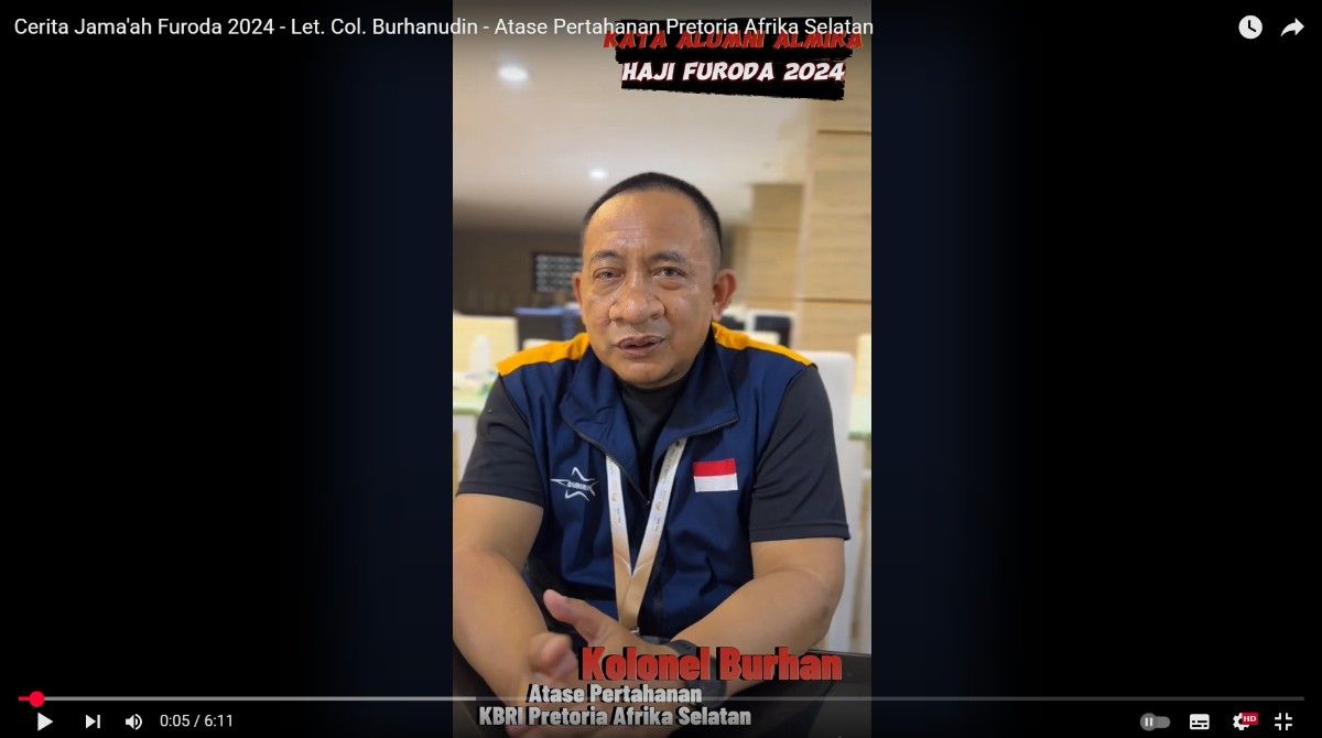 Cerita Jamaah Haji Furoda Bapak Letcol. Burhanuddin Atase Pertahanan KBRI Pretoria Afrika Selatan