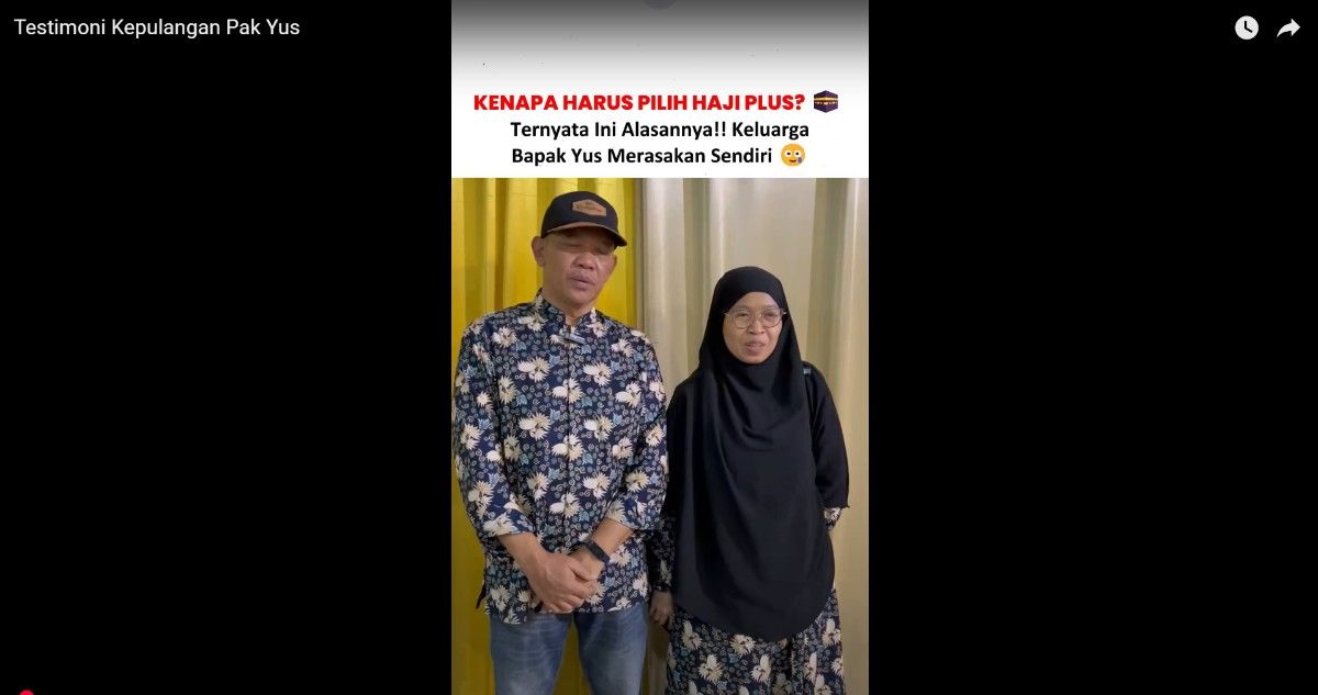 Testimoni Keluarga Pak Yus Jamaah Haji Plus Almira Travel 2024 M / 1445 H