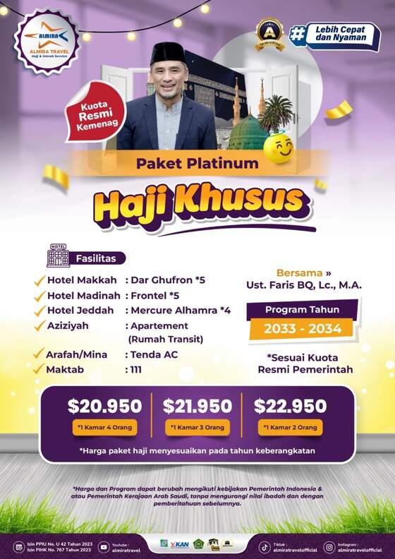 Dp Haji Plus - Almira Travel Dp Haji Plus